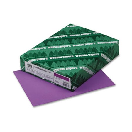 WAUSAU PAPERS Wausau Paper Astrobrights Colored Card Stock 65 lbs. 8.5 x 11 Planetary Purple 250 Shts WA31526